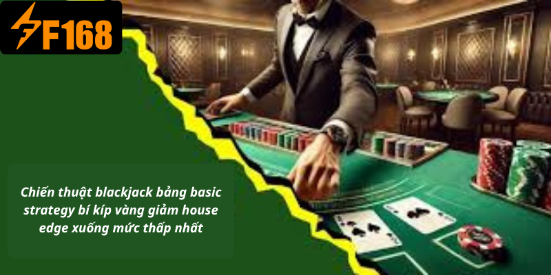 Chiến thuật blackjack bảng basic strategy bí kíp vàng giảm house edge xuống mức thấp nhất