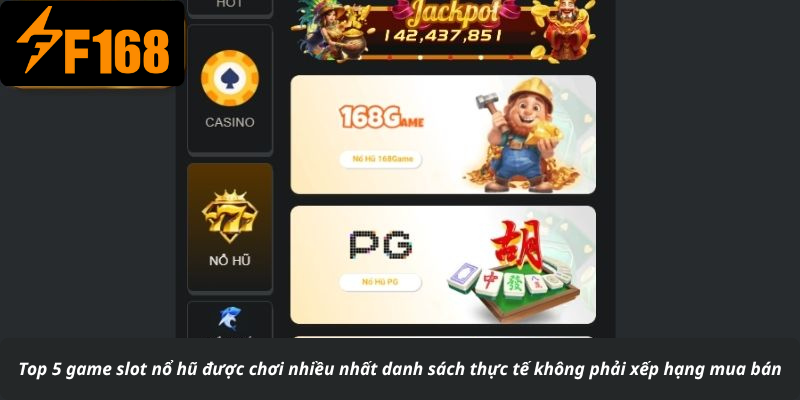 Top 5 game slot nổ hũ được chơi nhiều nhất danh sách thực tế không phải xếp hạng mua bán